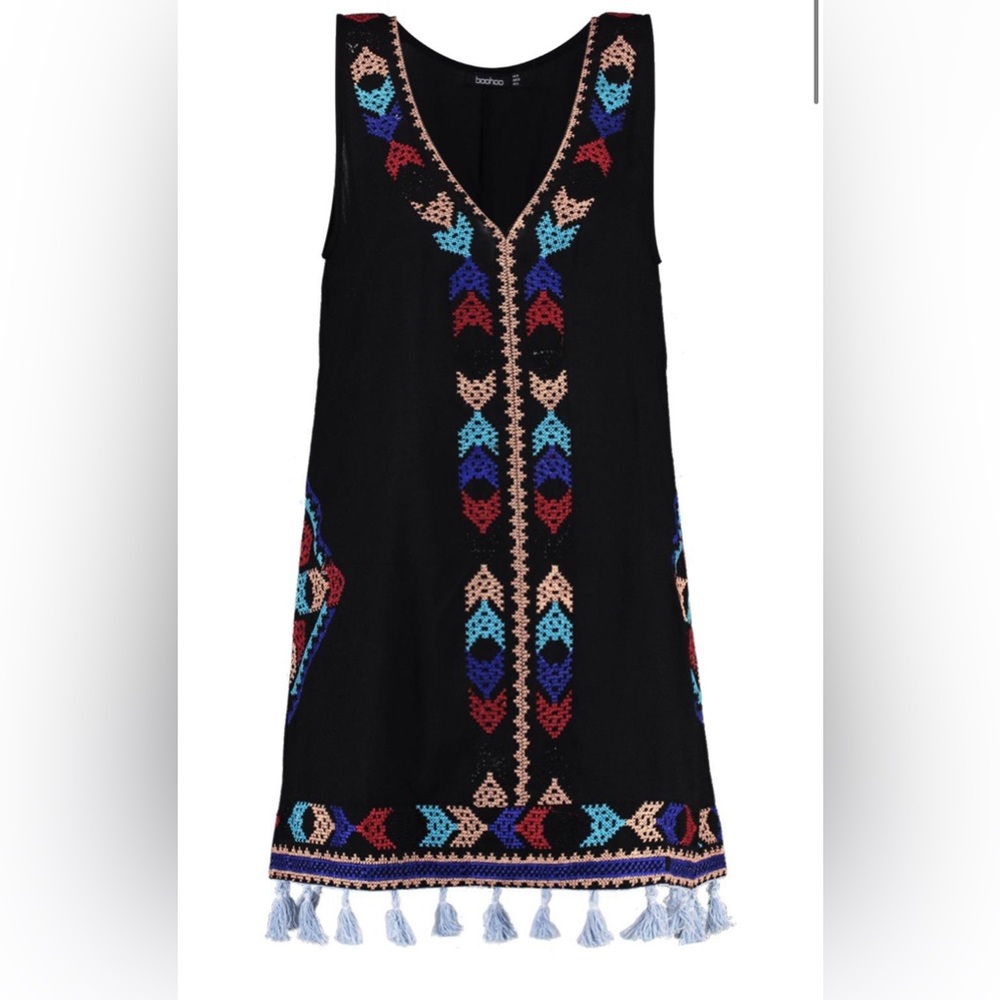 BOOHOO SWIMSUIT TASSEL COVER UP